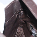 BURBERRY Nova Check Shoulder Bag PVC Beige Gold Auth 125282-19