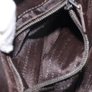 BURBERRY Nova Check Shoulder Bag PVC Beige Gold Auth 125282-12