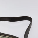 BURBERRY Nova Check Shoulder Bag PVC Beige Gold Auth 125282-8