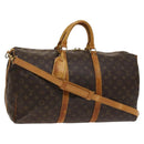 LOUIS VUITTON Monogram Keepall Bandouliere 50 Boston Bag M41416 LV Auth 125289-1