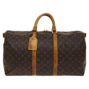 LOUIS VUITTON Monogram Keepall Bandouliere 50 Boston Bag M41416 LV Auth 125289-13