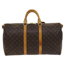 LOUIS VUITTON Monogram Keepall Bandouliere 50 Boston Bag M41416 LV Auth 125289-2