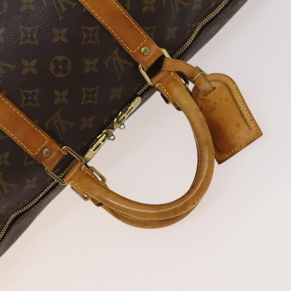 LOUIS VUITTON Monogram Keepall Bandouliere 50 Boston Bag M41416 LV Auth 125289