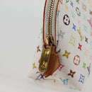 LOUIS VUITTON Monogram Multicolor Pochette Cosmetic White M47354 Auth 125292AV-8