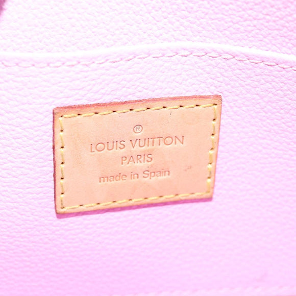 LOUIS VUITTON Monogram Multicolor Pochette Cosmetic White M47354 Auth 125292AV