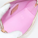 LOUIS VUITTON Monogram Multicolor Pochette Cosmetic White M47354 Auth 125292AV-9
