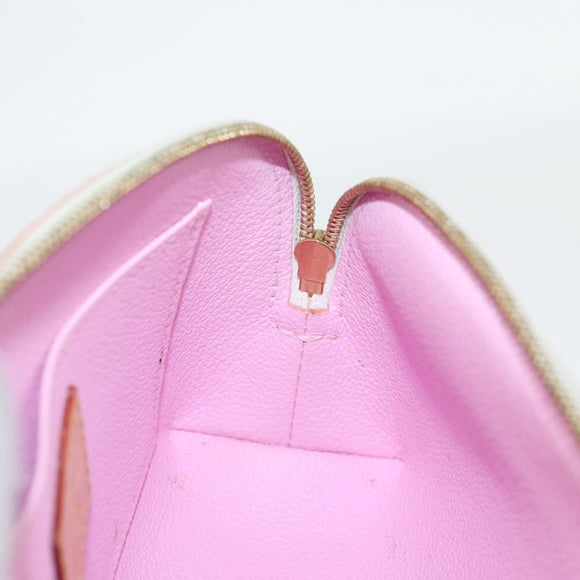 LOUIS VUITTON Monogram Multicolor Pochette Cosmetic White M47354 Auth 125292AV