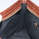 BURBERRY Nova Check Shoulder Bag PVC Beige Gold Auth 125301-19