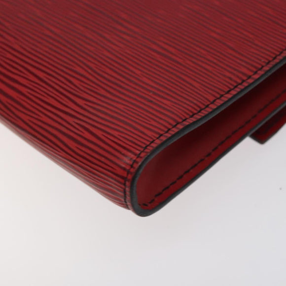 LOUIS VUITTON Epi Pochette Arche Shoulder Bag Red M52577 LV Auth 125313