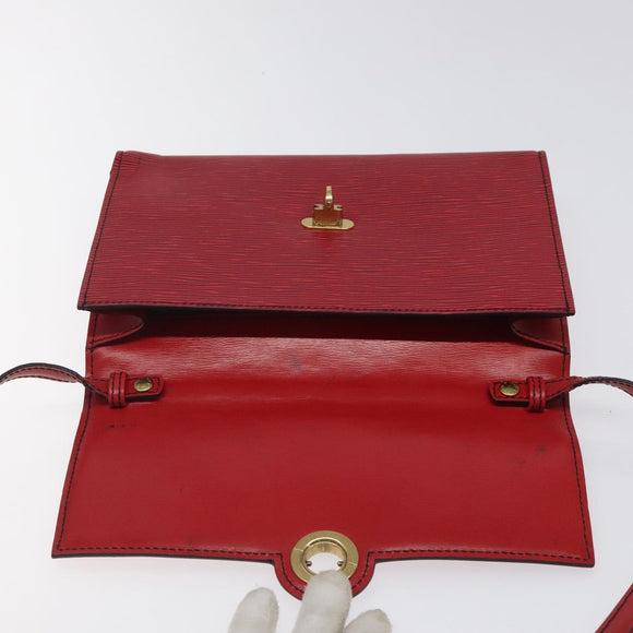 LOUIS VUITTON Epi Pochette Arche Shoulder Bag Red M52577 LV Auth 125313