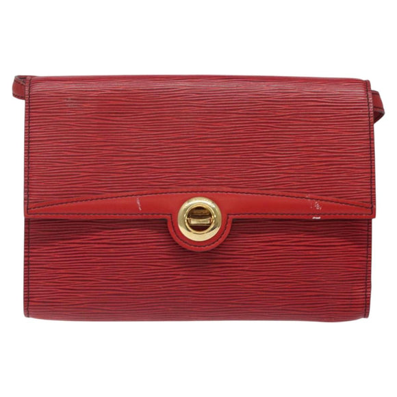 LOUIS VUITTON Epi Pochette Arche Shoulder Bag Red M52577 LV Auth 125313