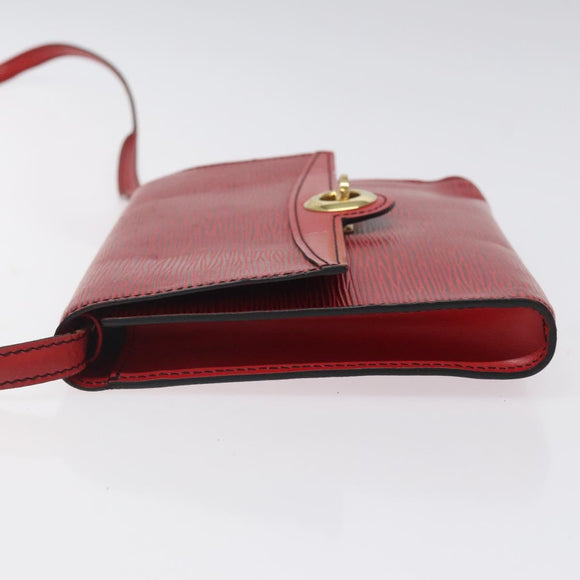 LOUIS VUITTON Epi Pochette Arche Shoulder Bag Red M52577 LV Auth 125313