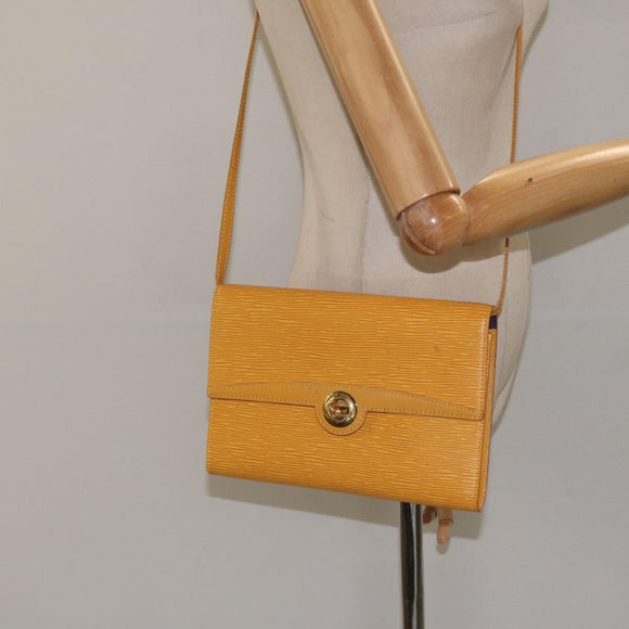 LOUIS VUITTON Epi Arsch Shoulder Bag Yellow M52579 LV Auth 125314