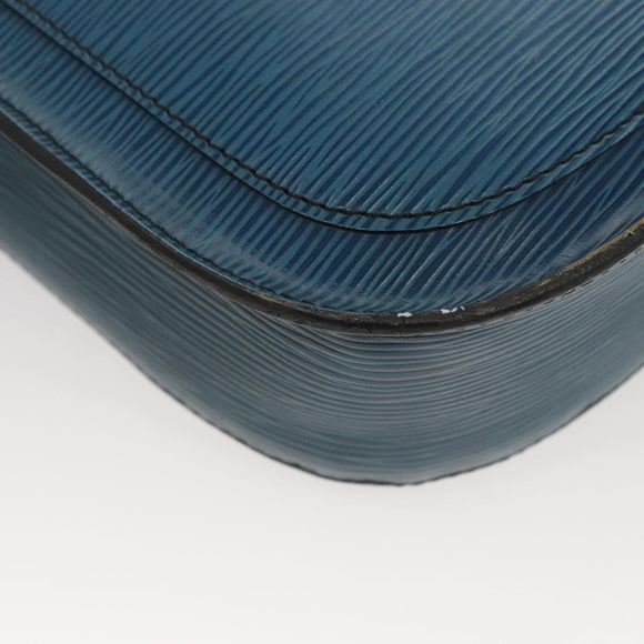 LOUIS VUITTON Epi Saint Cloud GM Shoulder Bag Toledo Blue M52195 LV Auth 125315