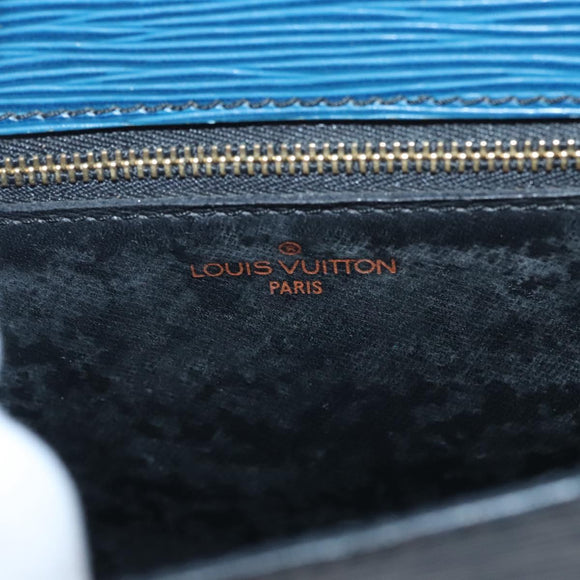 LOUIS VUITTON Epi Saint Cloud GM Shoulder Bag Toledo Blue M52195 LV Auth 125315