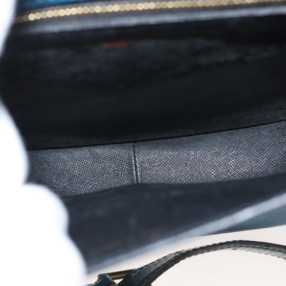 LOUIS VUITTON Epi Saint Cloud GM Shoulder Bag Toledo Blue M52195 LV Auth 125315