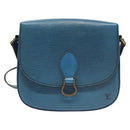 LOUIS VUITTON Epi Saint Cloud GM Shoulder Bag Toledo Blue M52195 LV Auth 125315-13
