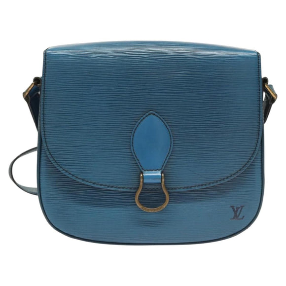 LOUIS VUITTON Epi Saint Cloud GM Shoulder Bag Toledo Blue M52195 LV Auth 125315