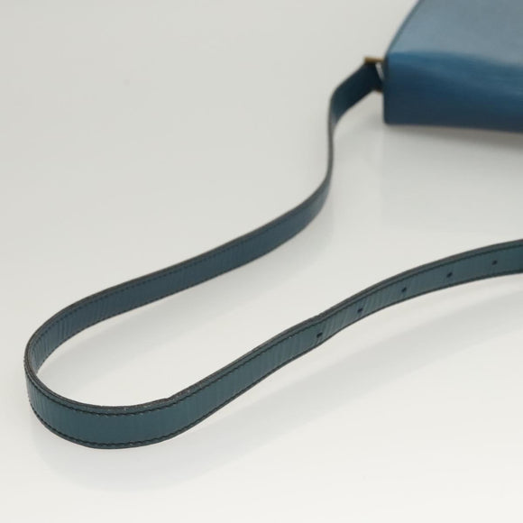 LOUIS VUITTON Epi Saint Cloud GM Shoulder Bag Toledo Blue M52195 LV Auth 125315