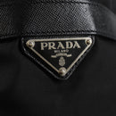PRADA Shoulder Bag Nylon Black Silver Auth 125317V-16