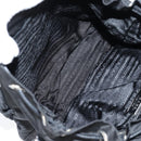 PRADA Shoulder Bag Nylon Black Silver Auth 125317V-20