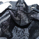 PRADA Shoulder Bag Nylon Black Silver Auth 125317V-22