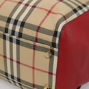 BURBERRY Nova Check Shoulder Bag Nylon Beige Gold Auth 125324-9