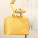 LOUIS VUITTON Epi Alma Hand Bag Yellow M52149 LV Auth 125336-22