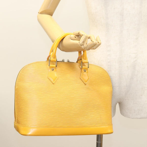 LOUIS VUITTON Epi Alma Hand Bag Yellow M52149 LV Auth 125336