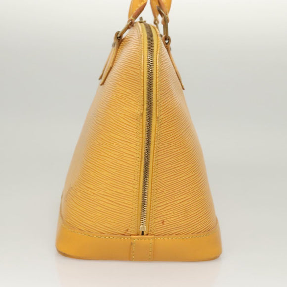 LOUIS VUITTON Epi Alma Hand Bag Yellow M52149 LV Auth 125336