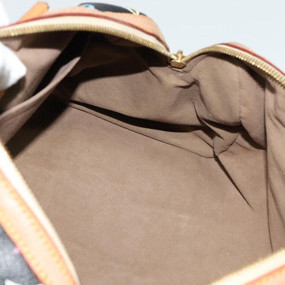 LOUIS VUITTON Monogram Multicolor Courtney MM Bag 2way Black M45642 Auth 125337