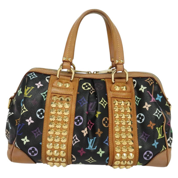 LOUIS VUITTON Monogram Multicolor Courtney MM Bag 2way Black M45642 Auth 125337
