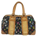LOUIS VUITTON Monogram Multicolor Courtney MM Bag 2way Black M45642 Auth 125337-2