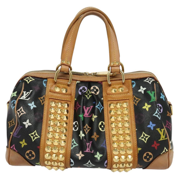 LOUIS VUITTON Monogram Multicolor Courtney MM Bag 2way Black M45642 Auth 125337