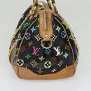 LOUIS VUITTON Monogram Multicolor Courtney MM Bag 2way Black M45642 Auth 125337-3