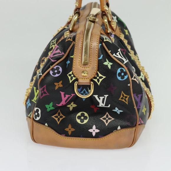 LOUIS VUITTON Monogram Multicolor Courtney MM Bag 2way Black M45642 Auth 125337