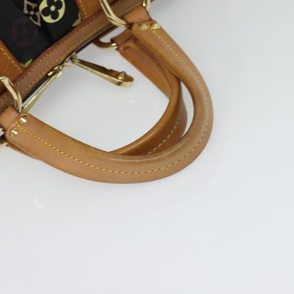 LOUIS VUITTON Monogram Multicolor Courtney MM Bag 2way Black M45642 Auth 125337