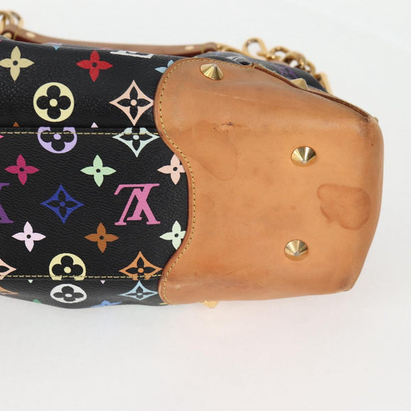 LOUIS VUITTON Monogram Multicolor Judy GM Bag 2way Black M40254 LV Auth 125338V