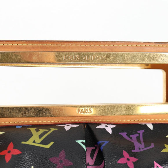 LOUIS VUITTON Monogram Multicolor Judy GM Bag 2way Black M40254 LV Auth 125338V