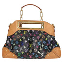 LOUIS VUITTON Monogram Multicolor Judy GM Bag 2way Black M40254 LV Auth 125338V-13