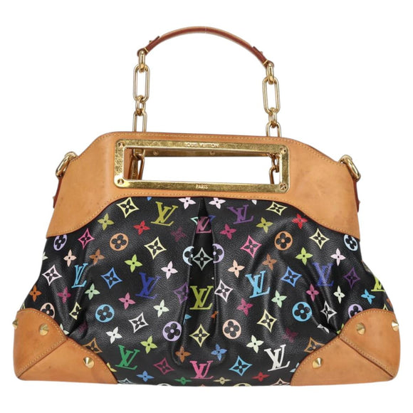 LOUIS VUITTON Monogram Multicolor Judy GM Bag 2way Black M40254 LV Auth 125338V