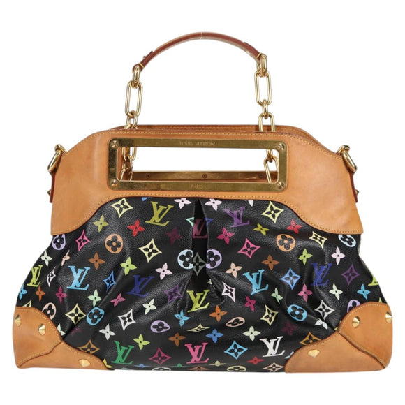 LOUIS VUITTON Monogram Multicolor Judy GM Bag 2way Black M40254 LV Auth 125338V