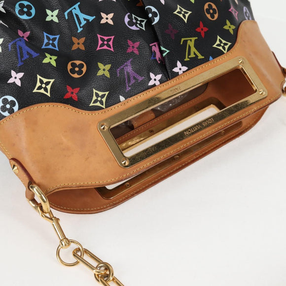 LOUIS VUITTON Monogram Multicolor Judy GM Bag 2way Black M40254 LV Auth 125338V