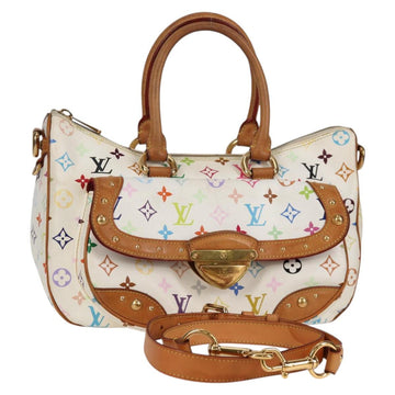 LOUIS VUITTON Monogram Multicolor Rita Bag 2way White M40125 LV Auth 125339V