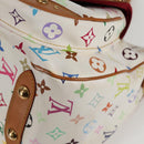 LOUIS VUITTON Monogram Multicolor Rita Bag 2way White M40125 LV Auth 125339V-11