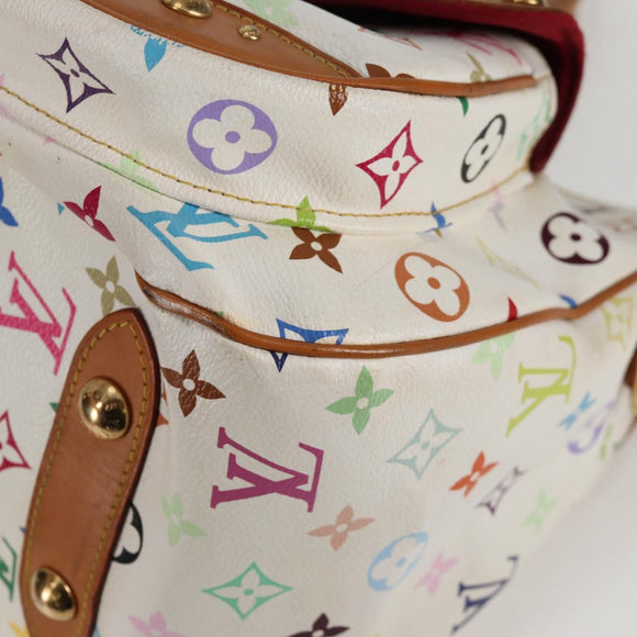LOUIS VUITTON Monogram Multicolor Rita Bag 2way White M40125 LV Auth 125339V
