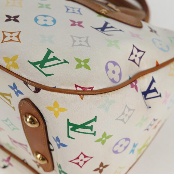 LOUIS VUITTON Monogram Multicolor Rita Bag 2way White M40125 LV Auth 125339V