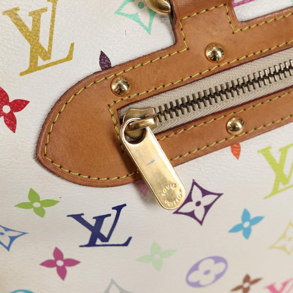 LOUIS VUITTON Monogram Multicolor Rita Bag 2way White M40125 LV Auth 125339V
