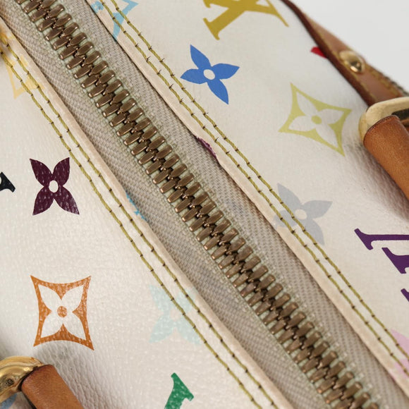 LOUIS VUITTON Monogram Multicolor Rita Bag 2way White M40125 LV Auth 125339V