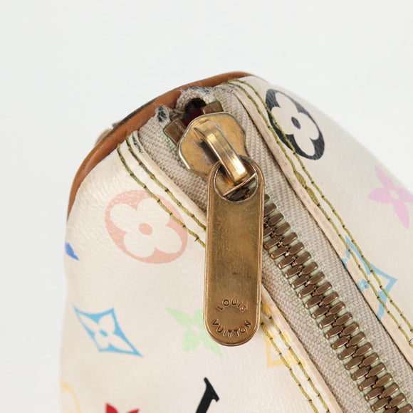 LOUIS VUITTON Monogram Multicolor Rita Bag 2way White M40125 LV Auth 125339V